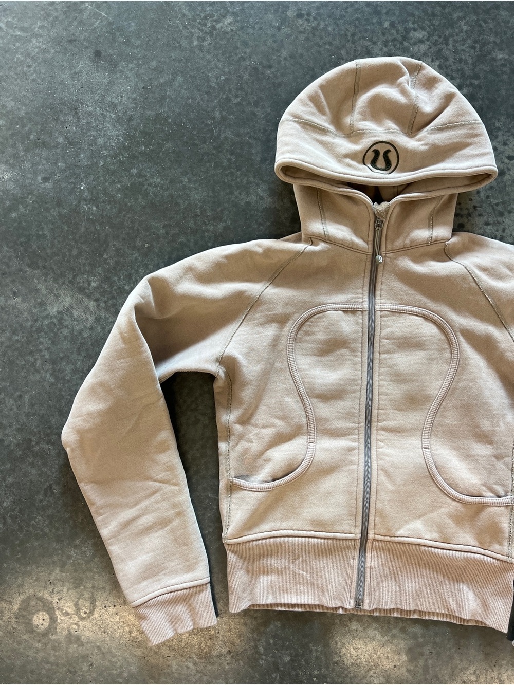 Lululemon OG Scuba Full Zip Hoodie - Tan - Picture 2 of 9